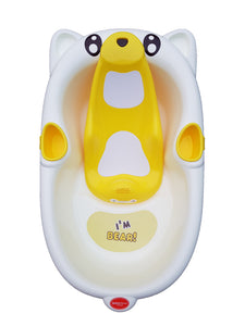 LOVE BEAR newborn baby bath tub with support - Lemon yellow