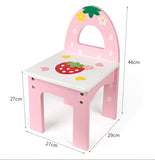 Premium wooden princess dressing table chair set
