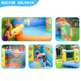 Doctor Dolphin Inflatable Castle - water bee