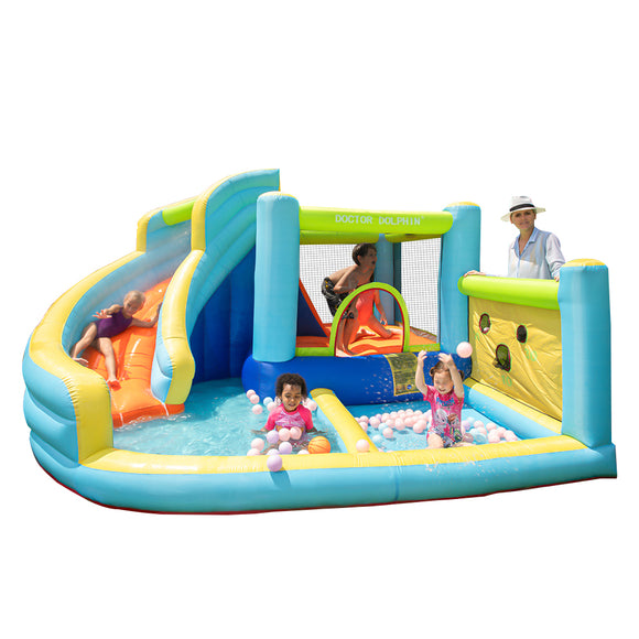 Doctor Dolphin Inflatable Castle - party pool