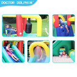 Doctor Dolphin Inflatable Castle - tunnel fun