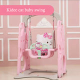 Kidee cat slide & swing - pink