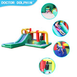 Doctor Dolphin Inflatable Castle - tunnel fun