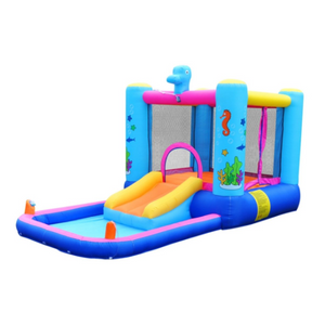 Jumping Dear Inflatable Castle - Seahorse