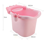 Big hippo Bath tub with cup - pink